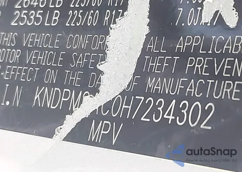 2017 Kia Sportage Lx from USA, damaged, VIN KNDPM3AC0H7234302